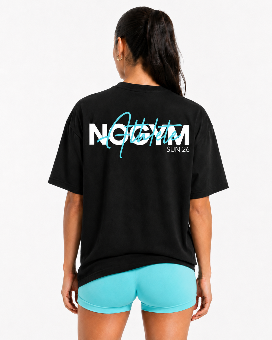 T-SHIRT OVERSIZE - ATHLETE BLEU