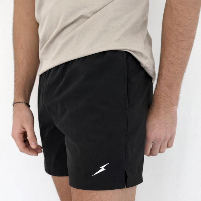 SHORTS ZIPPÉS ÉCLAIR – NOIR