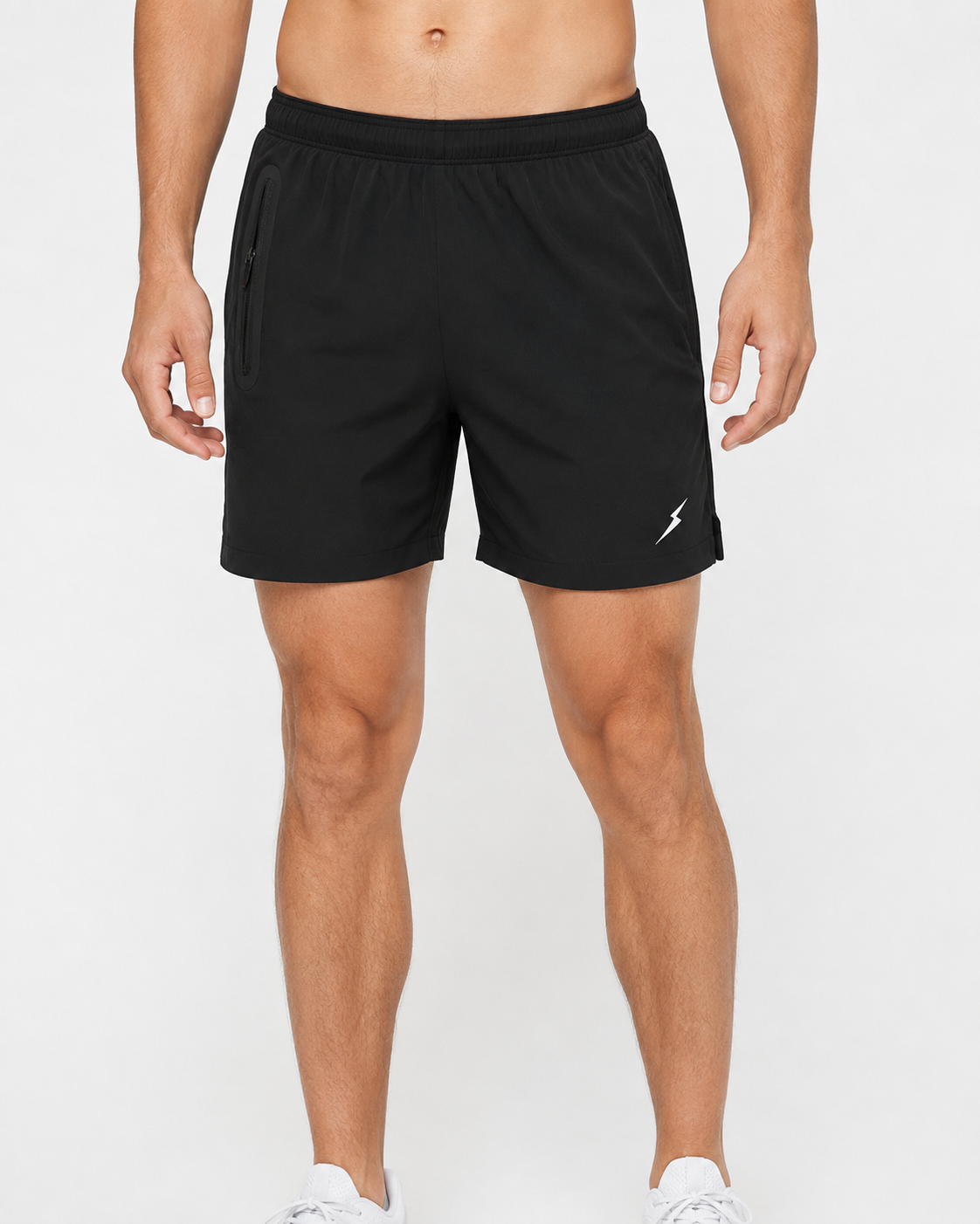 SHORTS ZIPPÉS ÉCLAIR – NOIR
