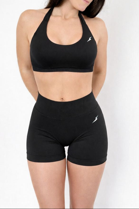 SHORTS SCRUNCH ÉCLAIR – NOIR