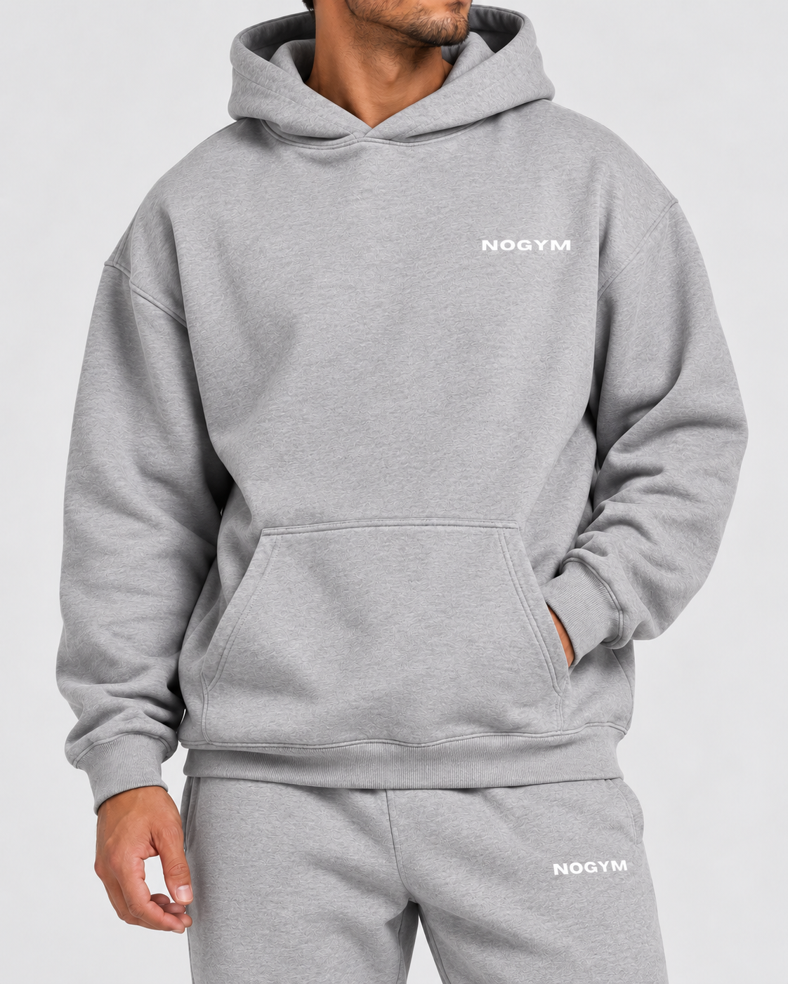 SWEAT NO EXCUSES - GRIS CHINÉ