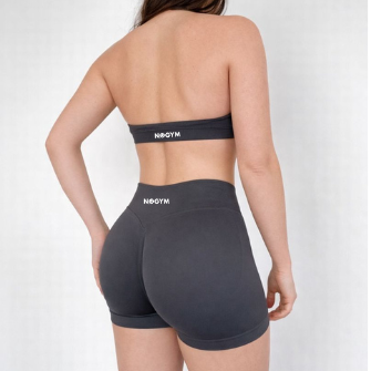 SHORTS SCRUNCH ÉCLAIR – GRIS