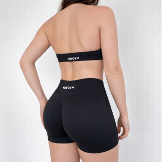 SHORTS SCRUNCH ÉCLAIR – NOIR