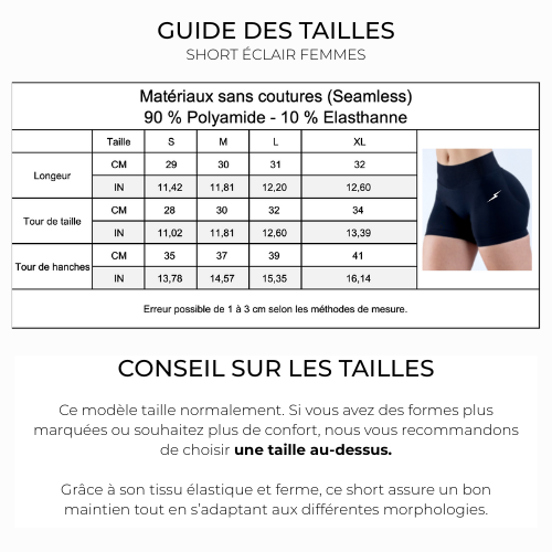 SHORTS SCRUNCH ÉCLAIR – BLEU