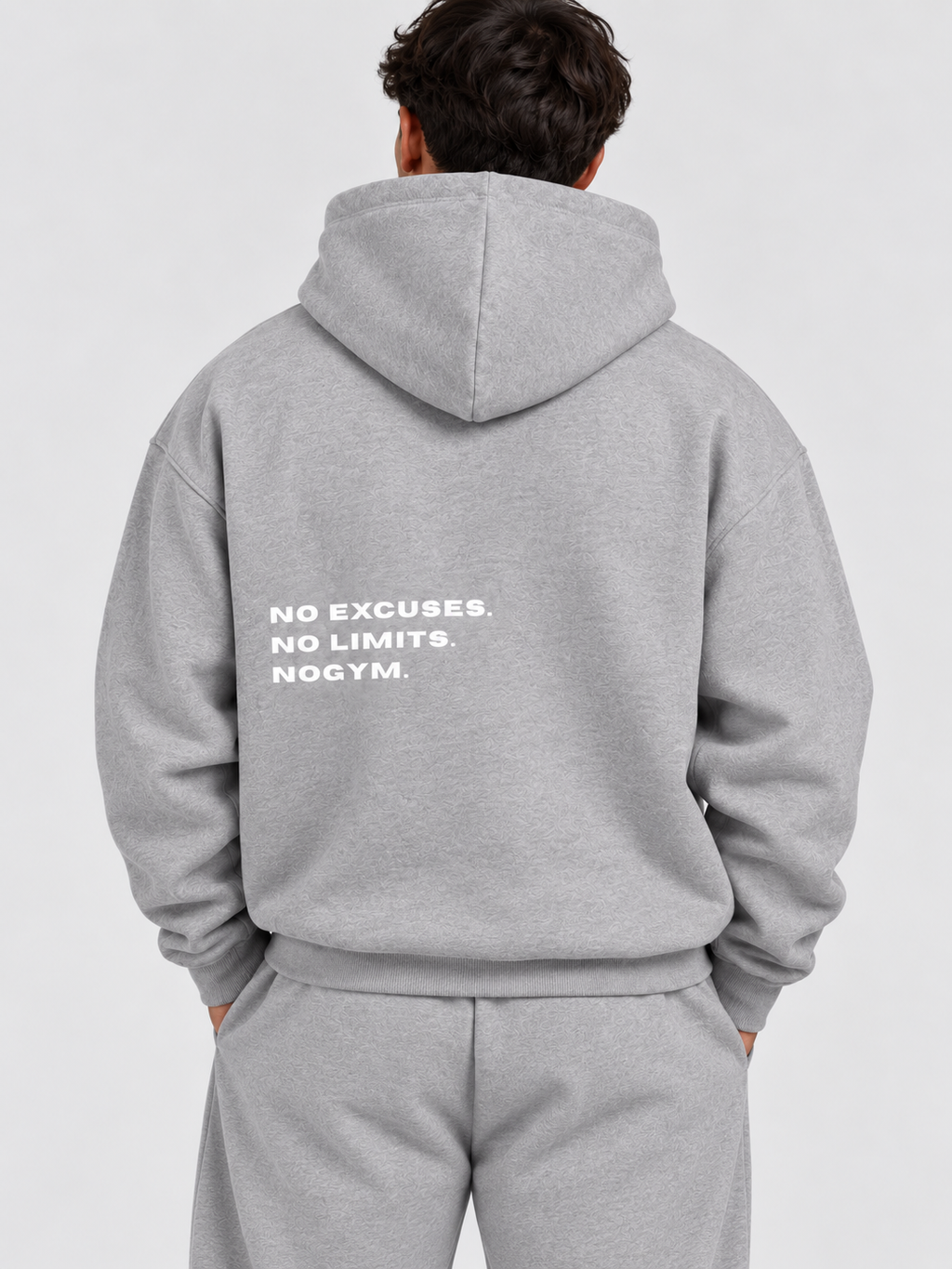 SWEAT NO EXCUSES - GRIS CHINÉ