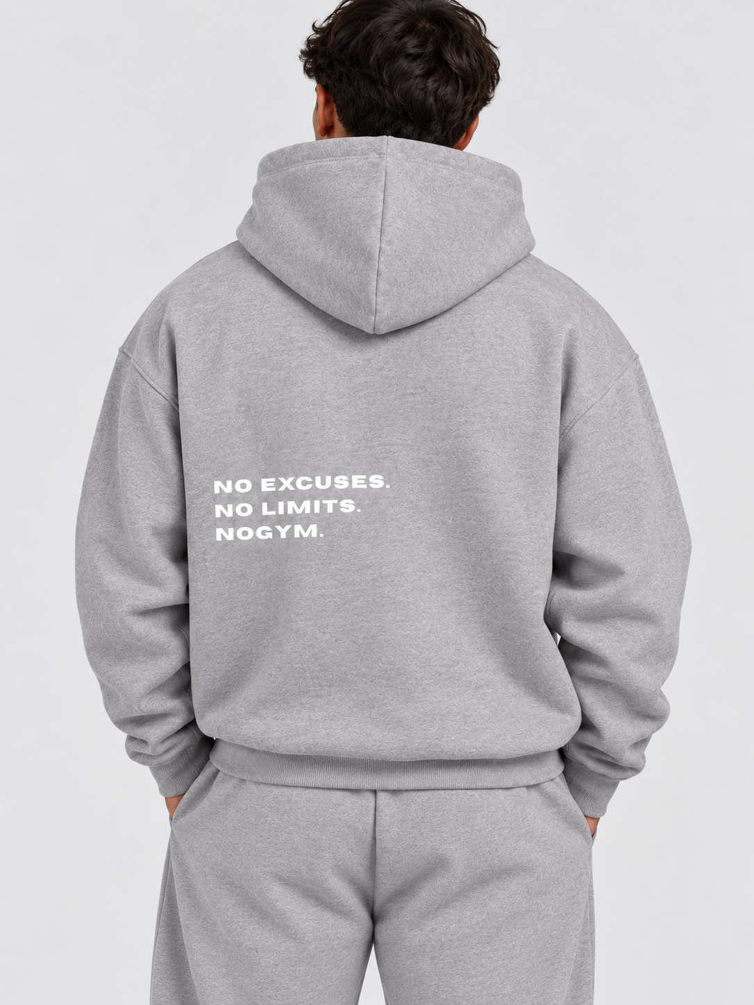 SWEAT NO EXCUSES - GRIS CHINÉ