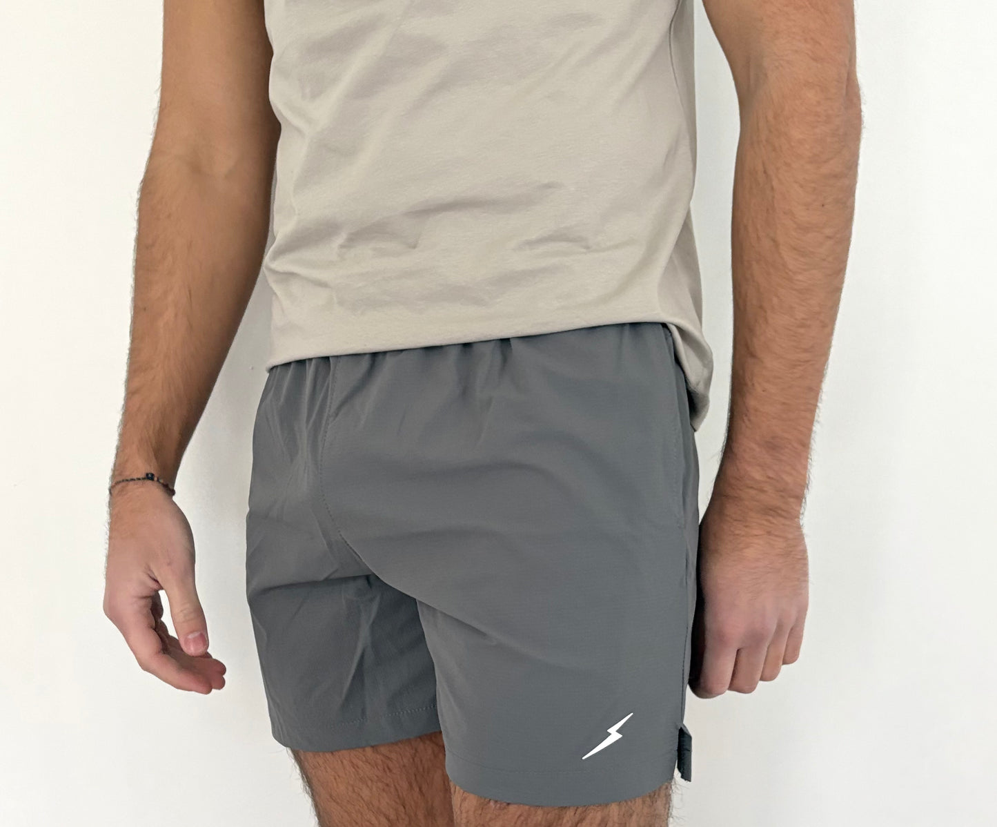 SHORTS ZIPPÉS ÉCLAIR – GRIS