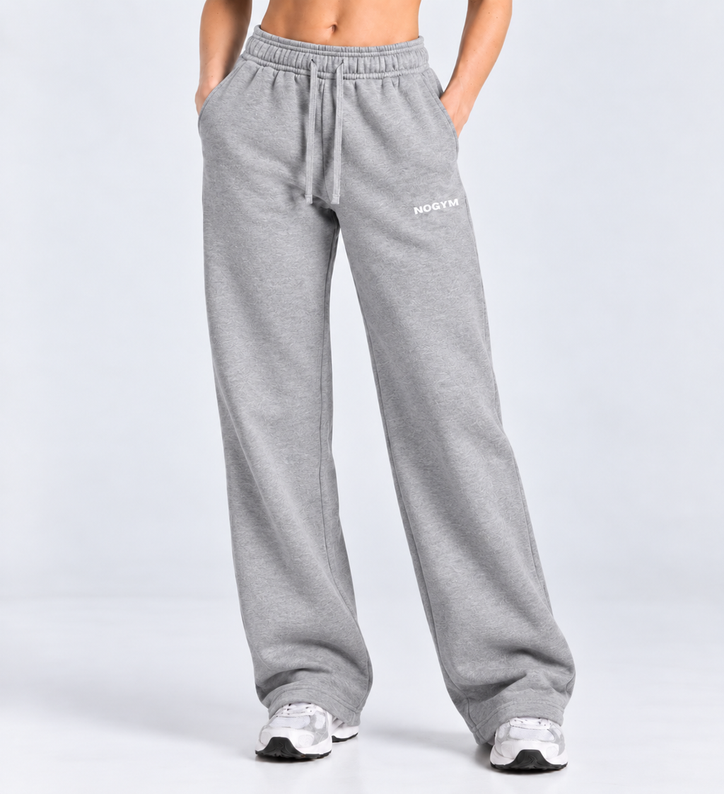 JOGGING FEMMES NO EXCUSES - GRIS CHINÉ