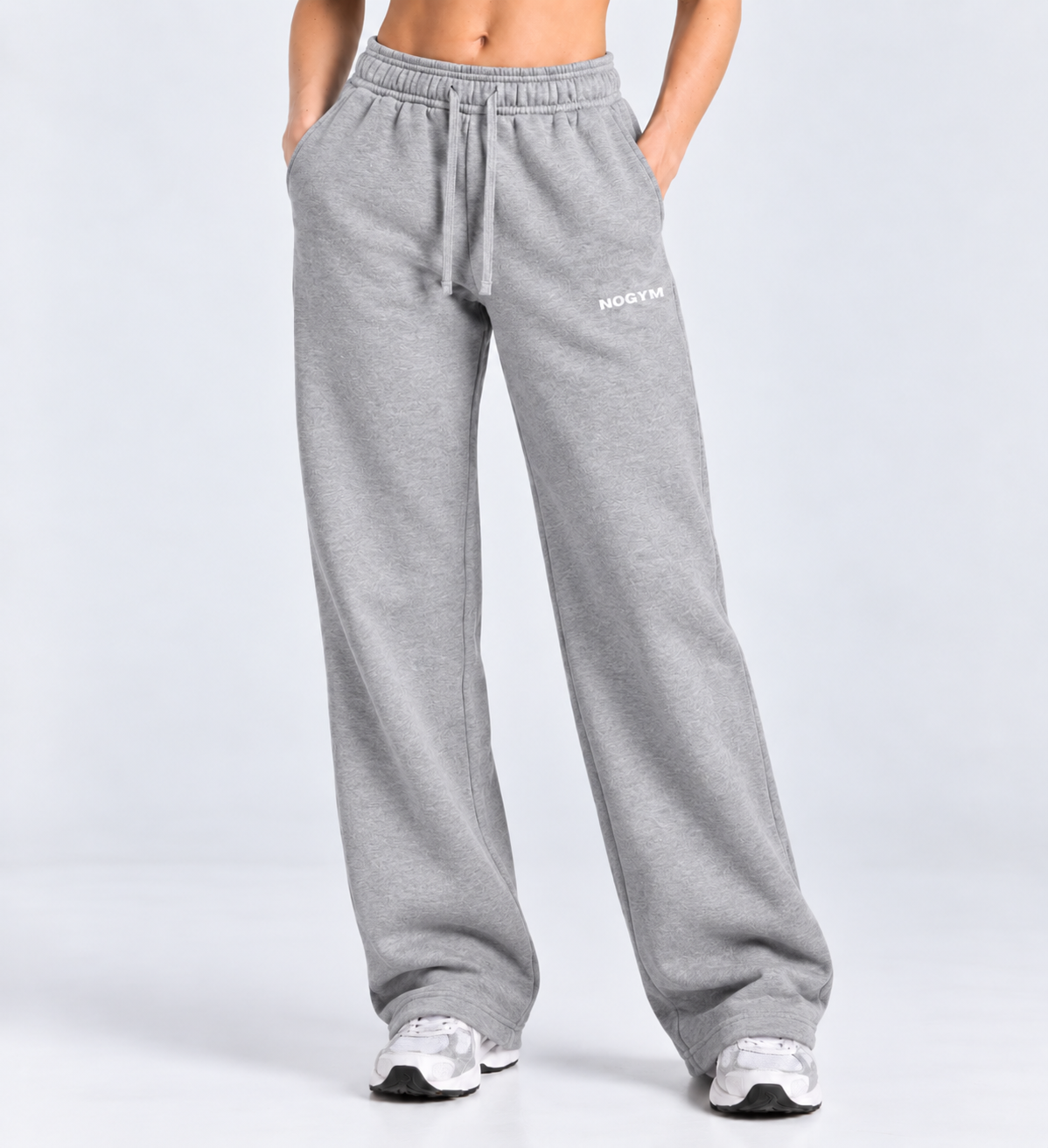 JOGGING FEMMES NO EXCUSES - GRIS CHINÉ