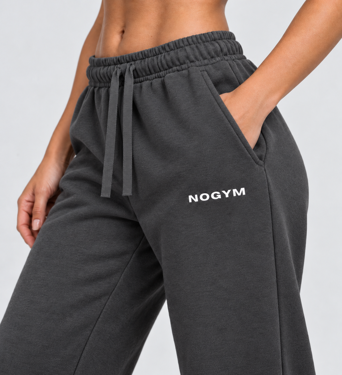 JOGGING FEMMES NO EXCUSES - GRIS FONCÉ
