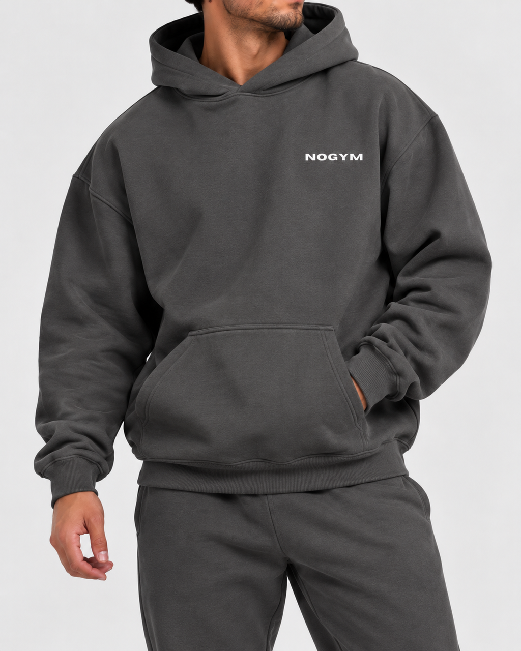 SWEAT NO EXCUSES - GRIS FONCÉ