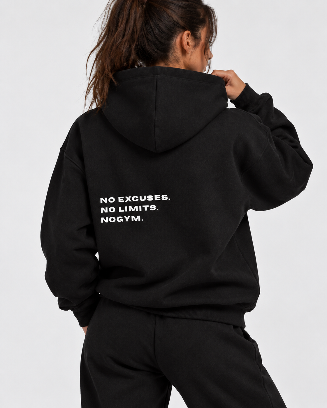 SWEAT FEMMES NO EXCUSES - NOIR